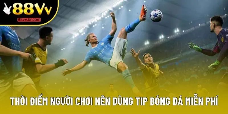 Thời điểm người chơi nên dùng tip bóng đá miễn phí Thời điểm người chơi nên dùng tip bóng đá miễn phí